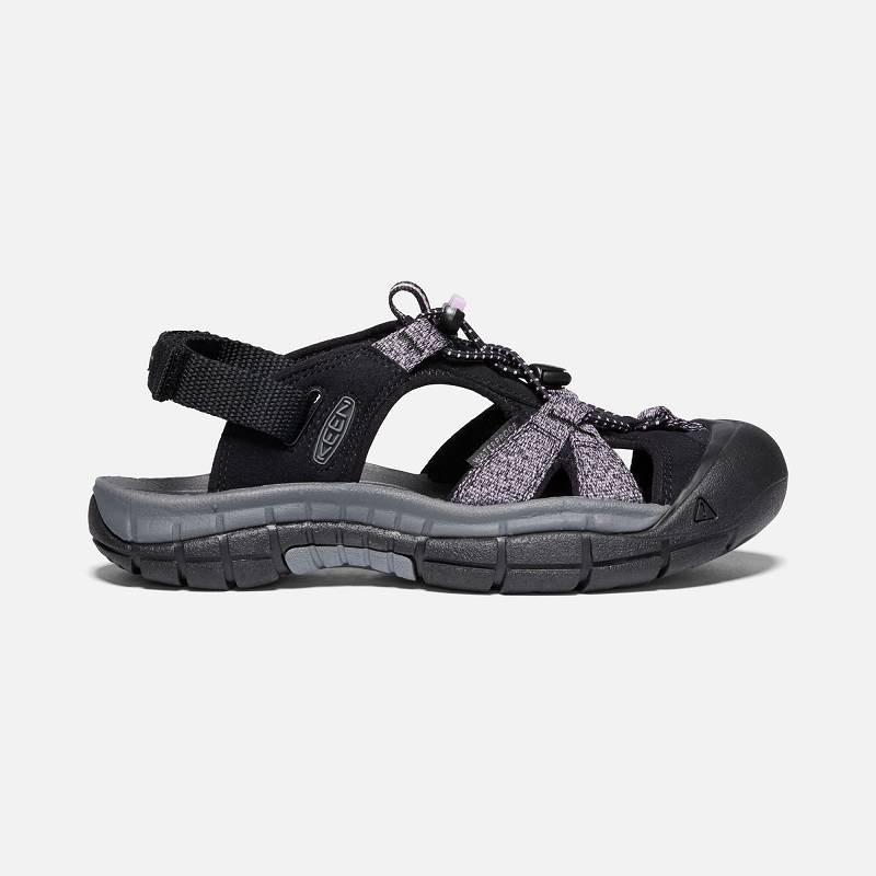 Keen Ravine H2 Trekkingsandalen Damen DE-15273 Black/Dawn Pink - Keen Damenschuhe Schwarz